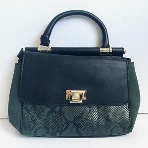 Vegan Leather Satchel Shoulder Bag